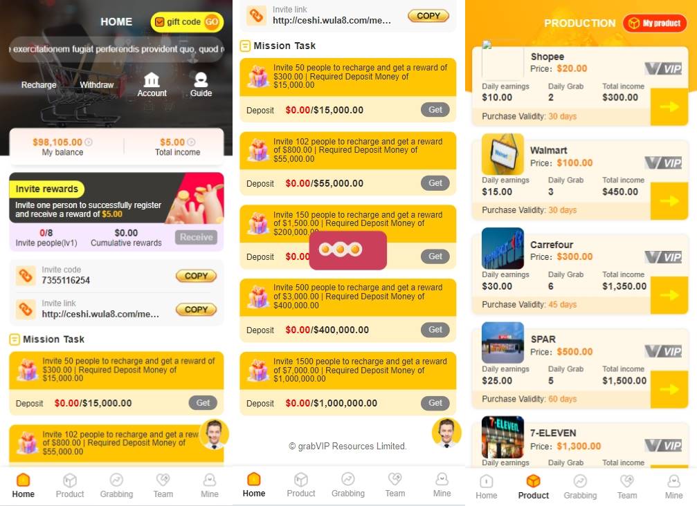 纯英文海外超市虚拟币购物刷单理财投资矿机挖矿机器人源码