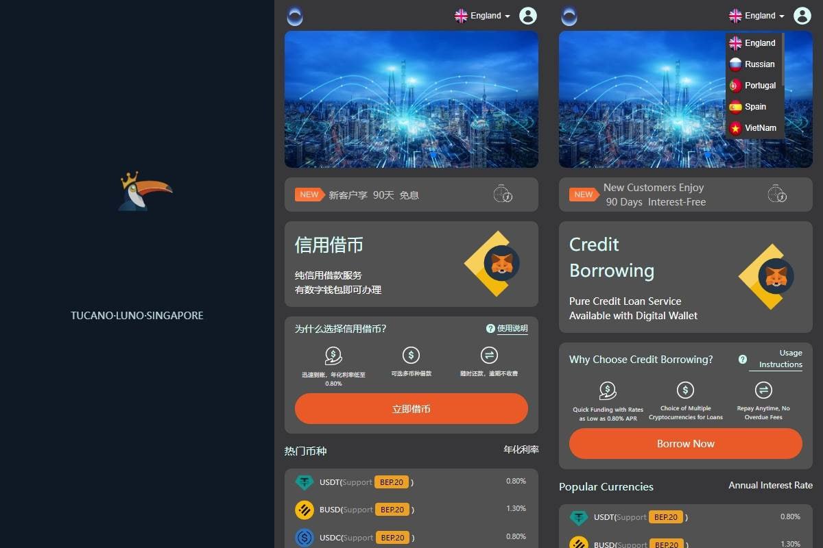 多语言借币系统/借币贷款/套路贷款/usdt贷款源码