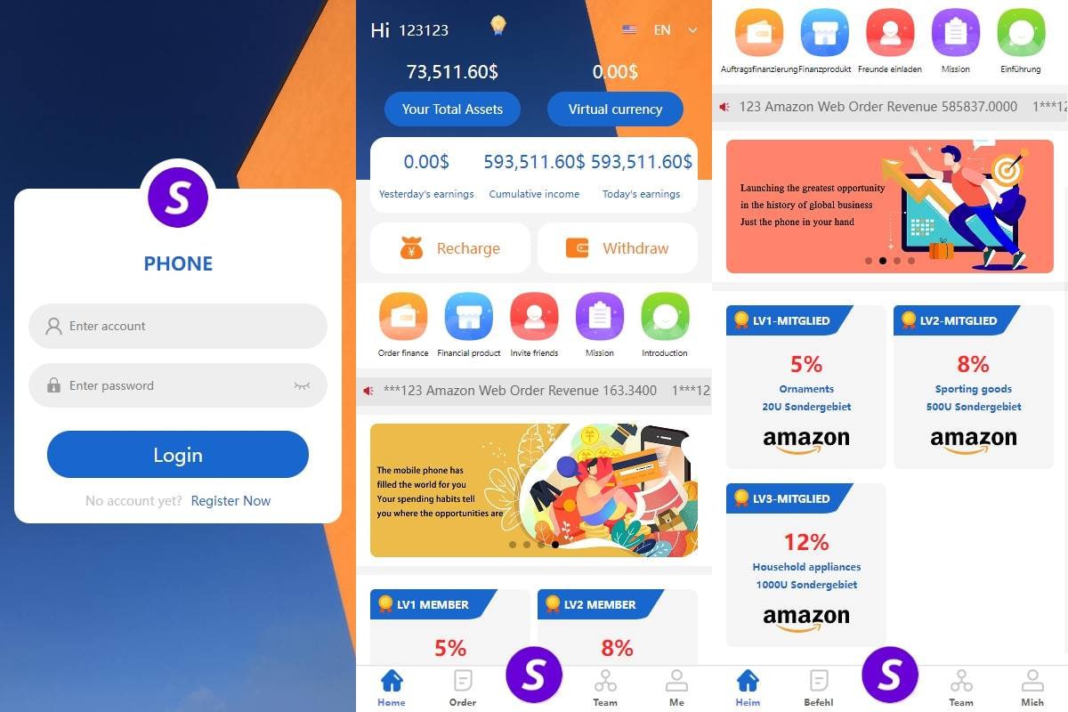 新版多语言抢单刷单系统/派单卡单/余额宝/前端uniapp