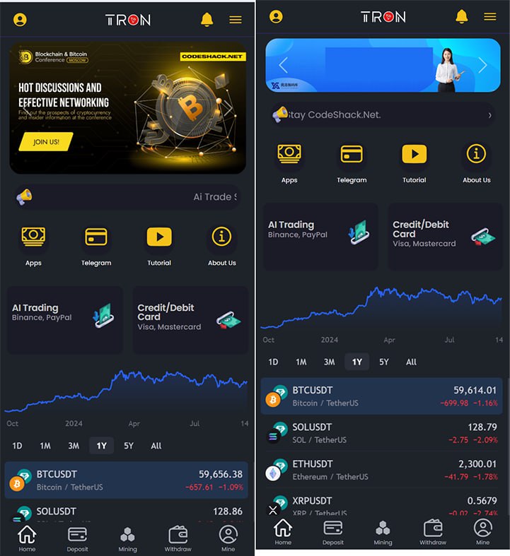 海外TRON区块链人工智能AI投资理财系统源码