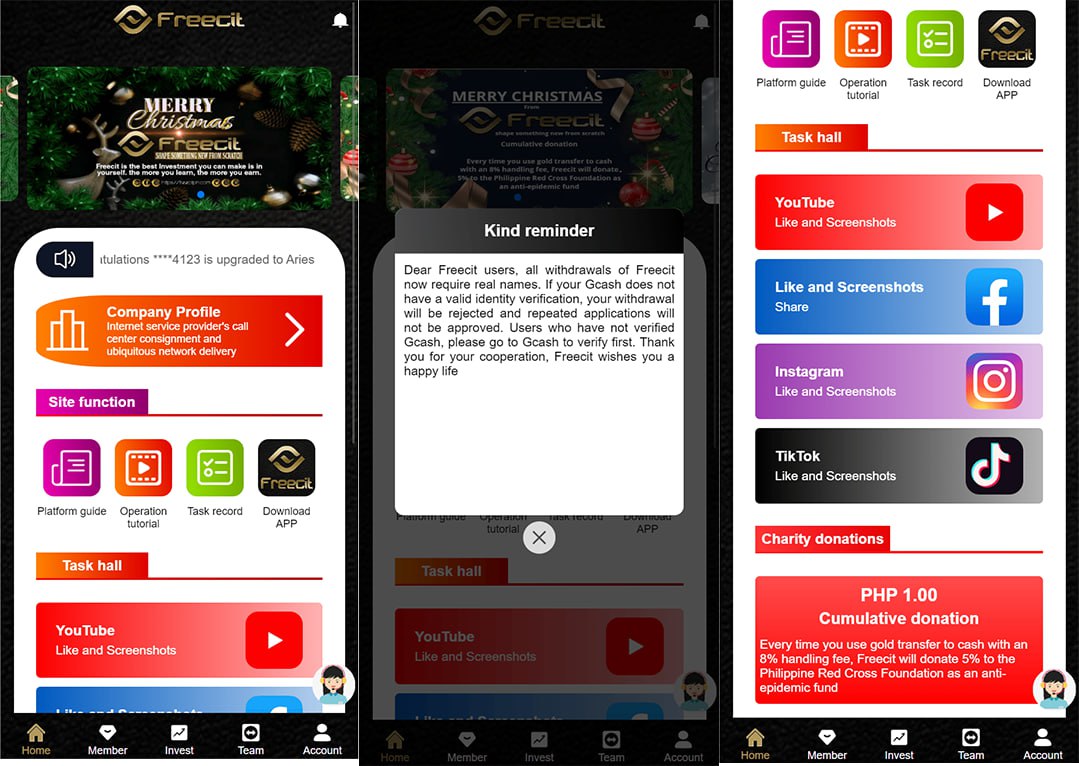 海外版任务点赞系统/TIKTOK脸书任务平台/金币兑换系统