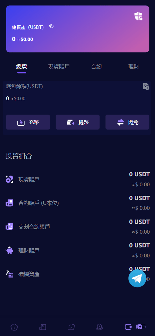 Vexus多语言虚拟货币交易所/模拟账户+现货交易+永续合约+交割合约+基金理财+锁仓挖矿+质押贷款+闪兑