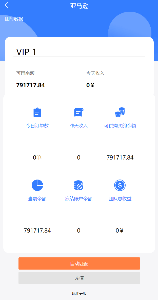 亚马逊4语言抢单刷单源码/订单自动匹配系统/海外抢单刷单源码